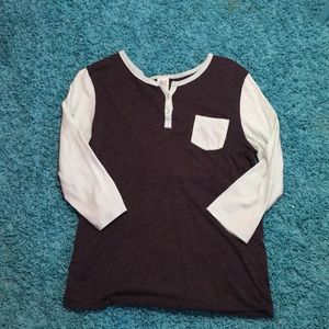 Charcoal Gray and Mint Green Shirt